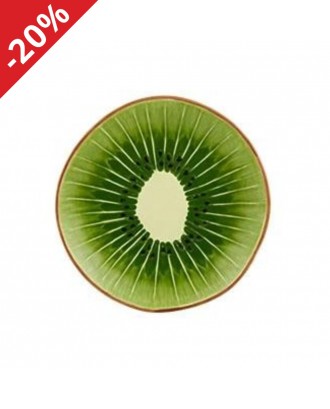 Farfurie pentru desert, Frutos Tropicais Kiwi - BORDALLO PINHEIRO